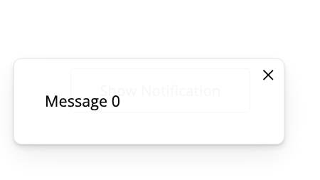 Notifications component preview
