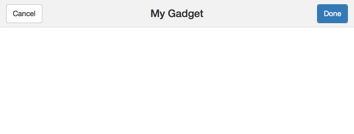 Screen shot of gadgetTitleBar