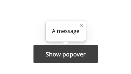 Popovers component preview