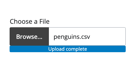 File Input component preview