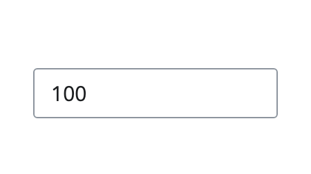 Numeric Input component preview
