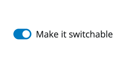 Switch component preview