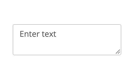 Text Area component preview